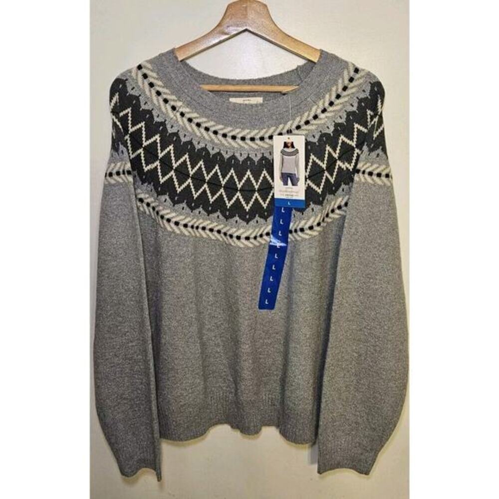 Weatherproof Vintage Gray Ladies Sweater Size Large /‎ New With Tags